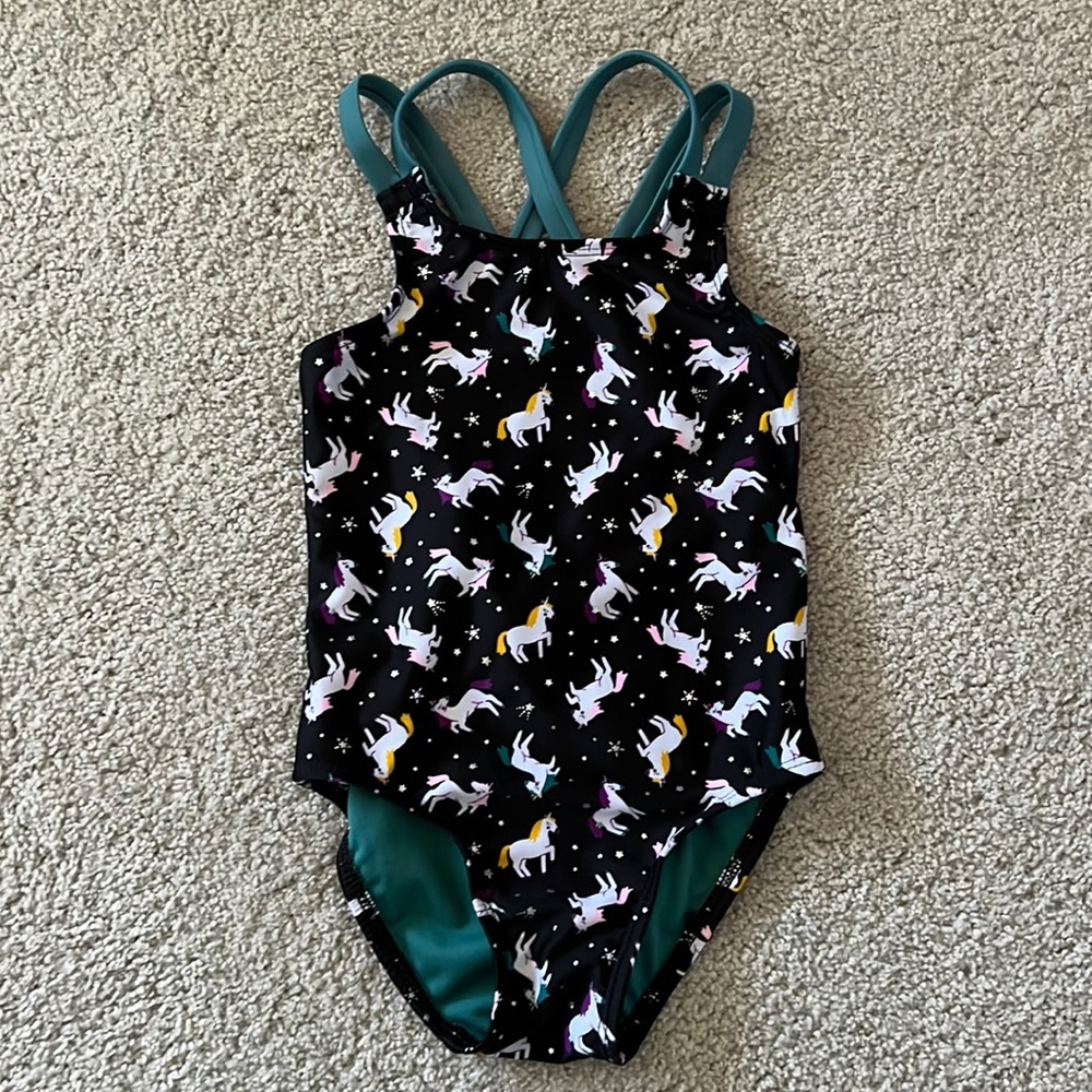 Cat & Jack Unicorn Print One-Piece in Sz 4T